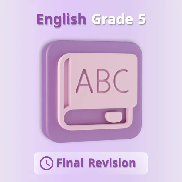 لغة انجليزية خامس ابتدائي.